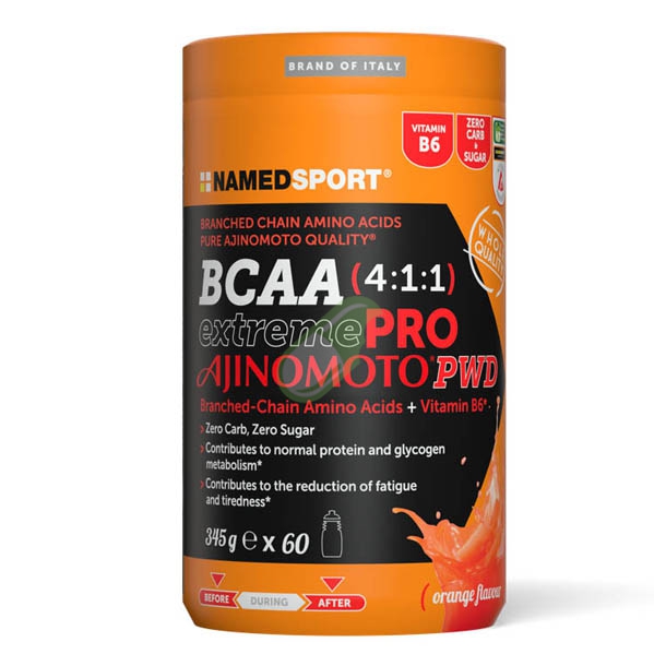 Named Linea Sport Bcaa 4:1:1 Extreme pro Ajinomoto Powder Orange 345 g