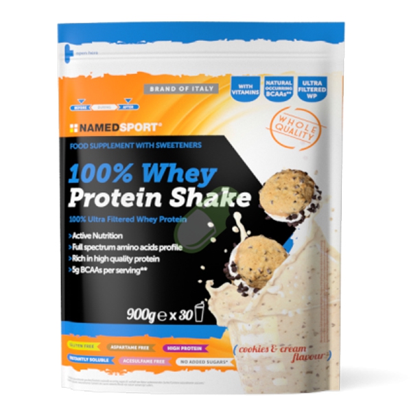 Named Linea Sport 100% Whey Protein Shake Cookies & Cream 900 g
