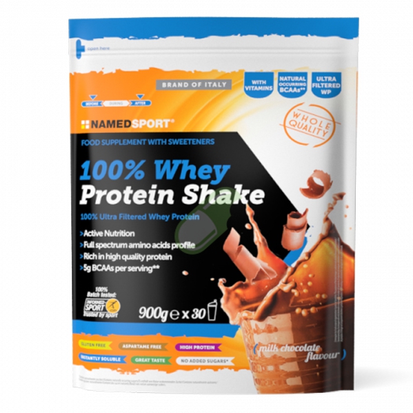 Named Linea Sport 100% Whey Protein Shake Milk Chocolate 900 g