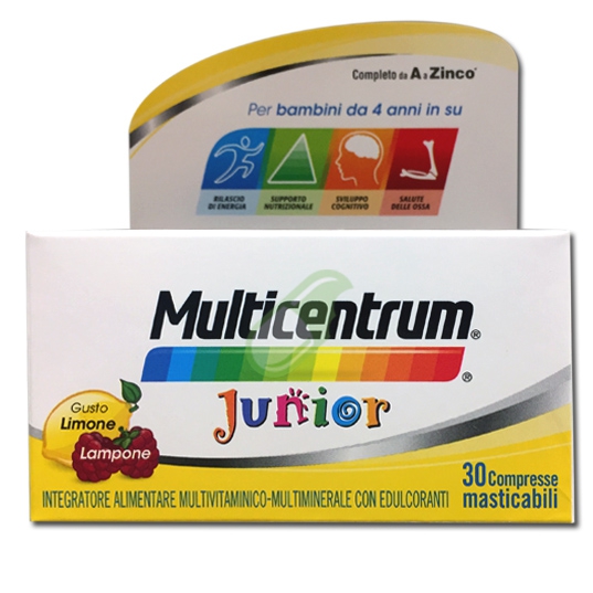 Multicentrum Linea Junior Integratore Alimentare Specifico 30 Compresse Masticab