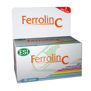 Esi Linea Vitamine e Minerali Ferrolin C Integratore Alimentare 30 Capsule