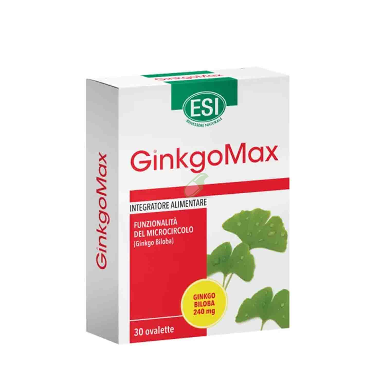 Esi Linea Benessere ed Energia GinkgoMax Integratore Alimentare 30 Ovalette