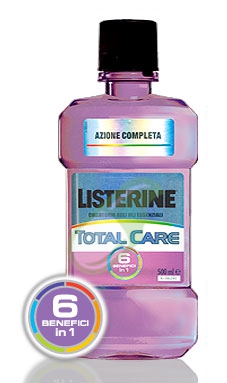 Listerine Linea Igiene Orale Colluttorio Total Care Menta Pura 95 ml