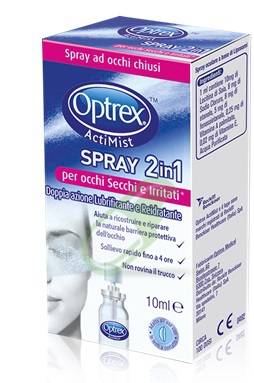 Optrex ActiMist Spray 2in1 per Occhi secchi e Irritati Spray oculare da 10 ml.
