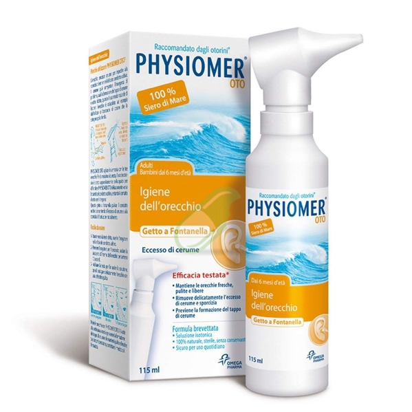 Physiomer Linea Pulizia e Salute dell'Orecchio Soluzione Spray Oto 115 ml