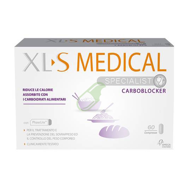 XLS Medical Linea Controllo del Peso CarboBlocker Integratore 60 Compresse
