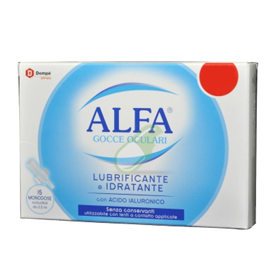 Domp Linea Salute dell'Occhio Alfa Gocce Oculari Lubrificante 15 Flaconcini