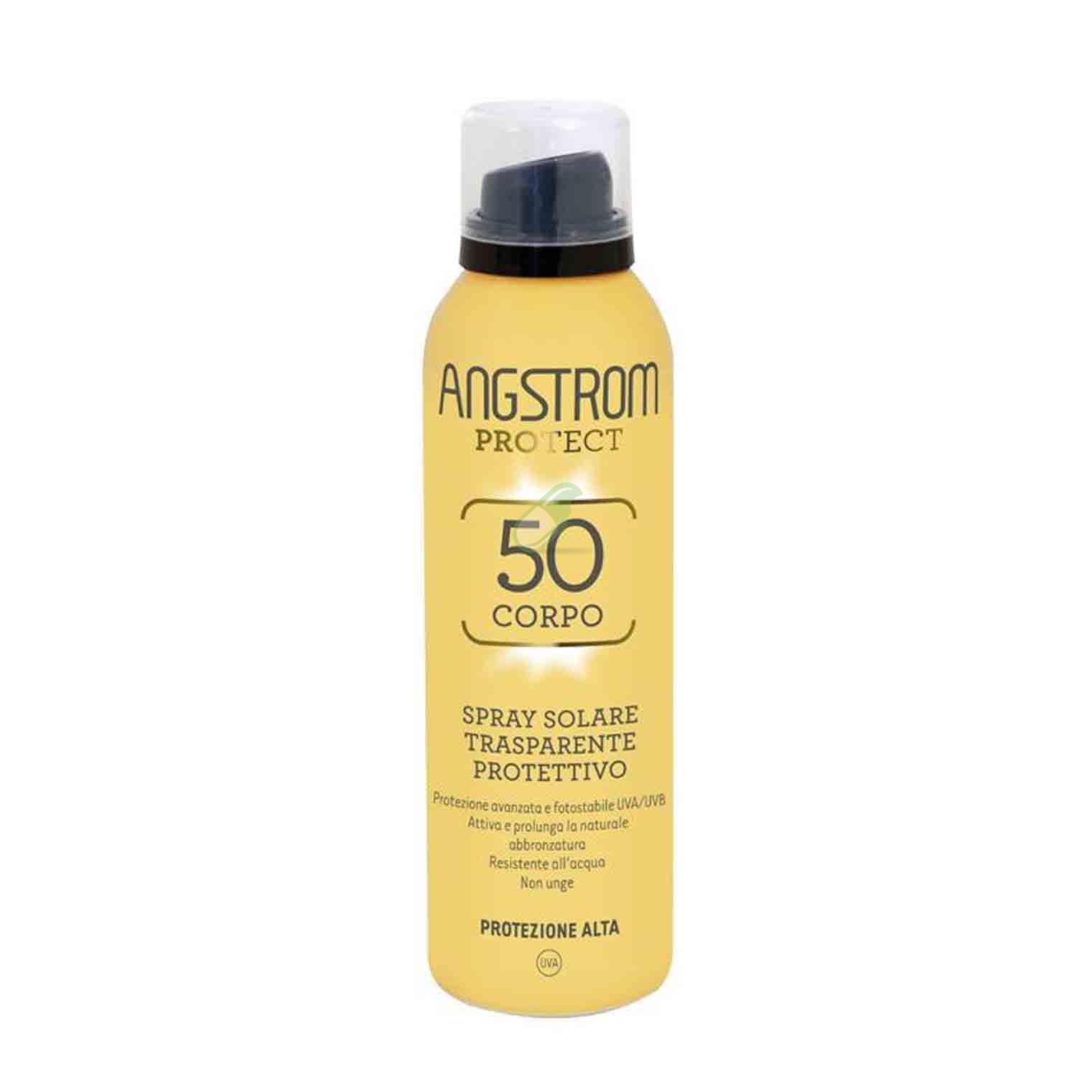 Angstrom Protect Instadry Spray Solare Trasparente 50+ Corpo Flacone da 150 ml