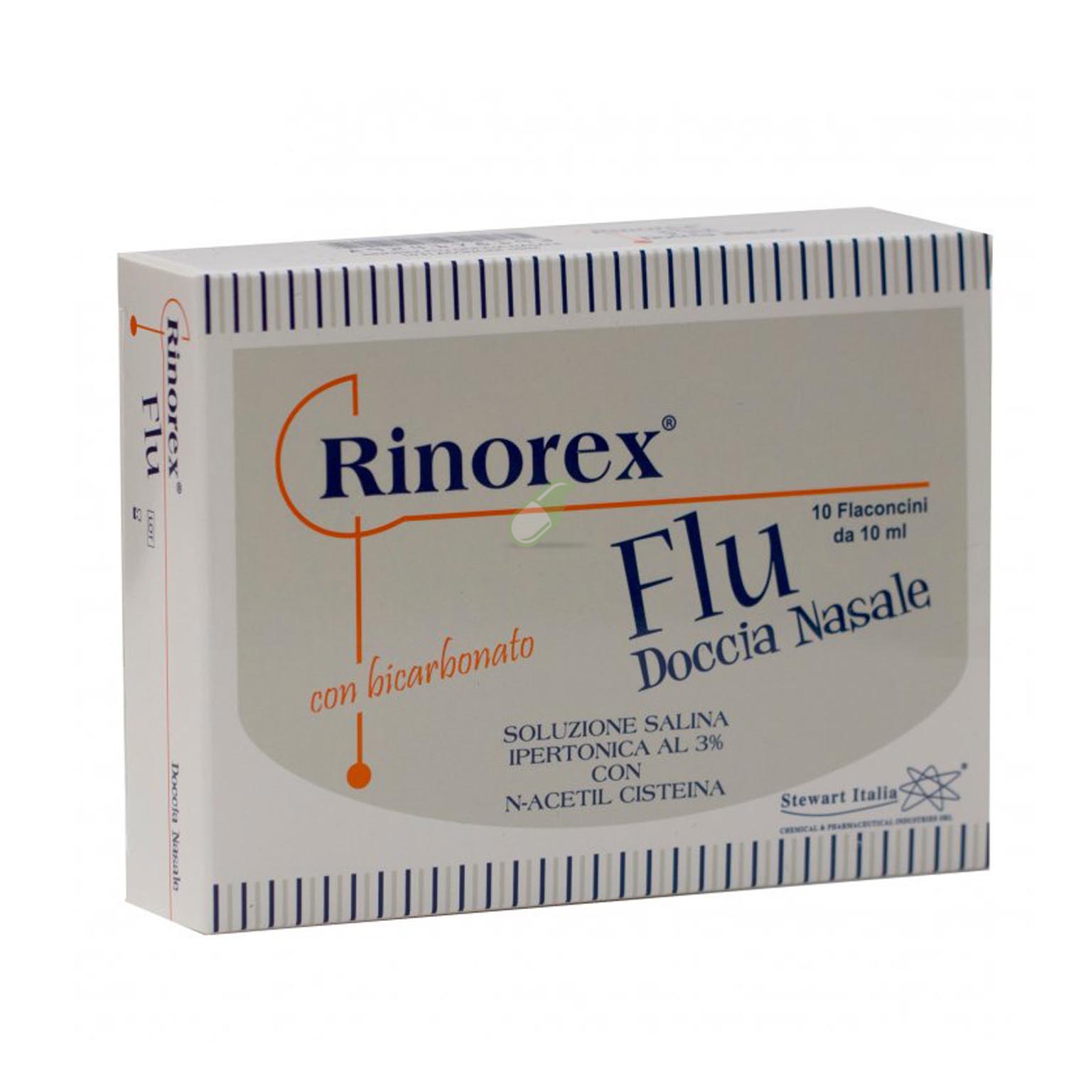 Stewart Italia Linea salute del naso Rinorex Flu doccia nasale 10 Fiale monodose
