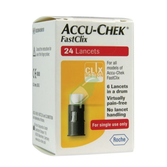 Accu-Chek Linea Controllo Glicemia FastClix 24 Lancette Pungidito