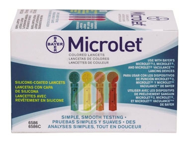 Bayer Diabete Linea Controllo Glicemia Microlet Lancets 25 Lancette Pungidito