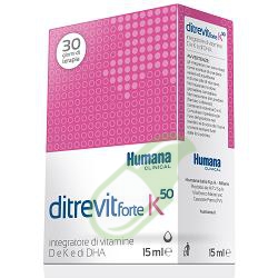 Humana Linea Vitamine e Minerali Ditrevit Forte K50 Integratore Flacone da 15 ml