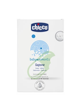 Chicco Linea Baby Moments Igiene e Cura del Bambino Sapone Solido Delicato 100 g
