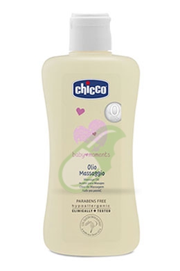 Chicco Linea Baby Moments Cura del Bambino Olio da Massaggio Corpo 200 ml