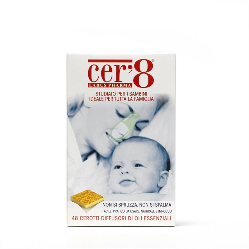 Larus Pharma Cer'8 Zanzare 48 Cerotti diffusori di oli essenziali