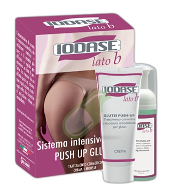Iodase Linea Lato B Glutei Push Up Trattamento Corpo Kit Crema+Mousse