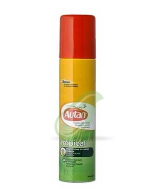 Autan Linea Tropical Spray Secco Delicato Insetto-Repellente 100 ml