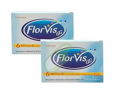 Novartis Linea Intestino Sano FlorVis Integratore Fermenti Duo Pack 12 Buste