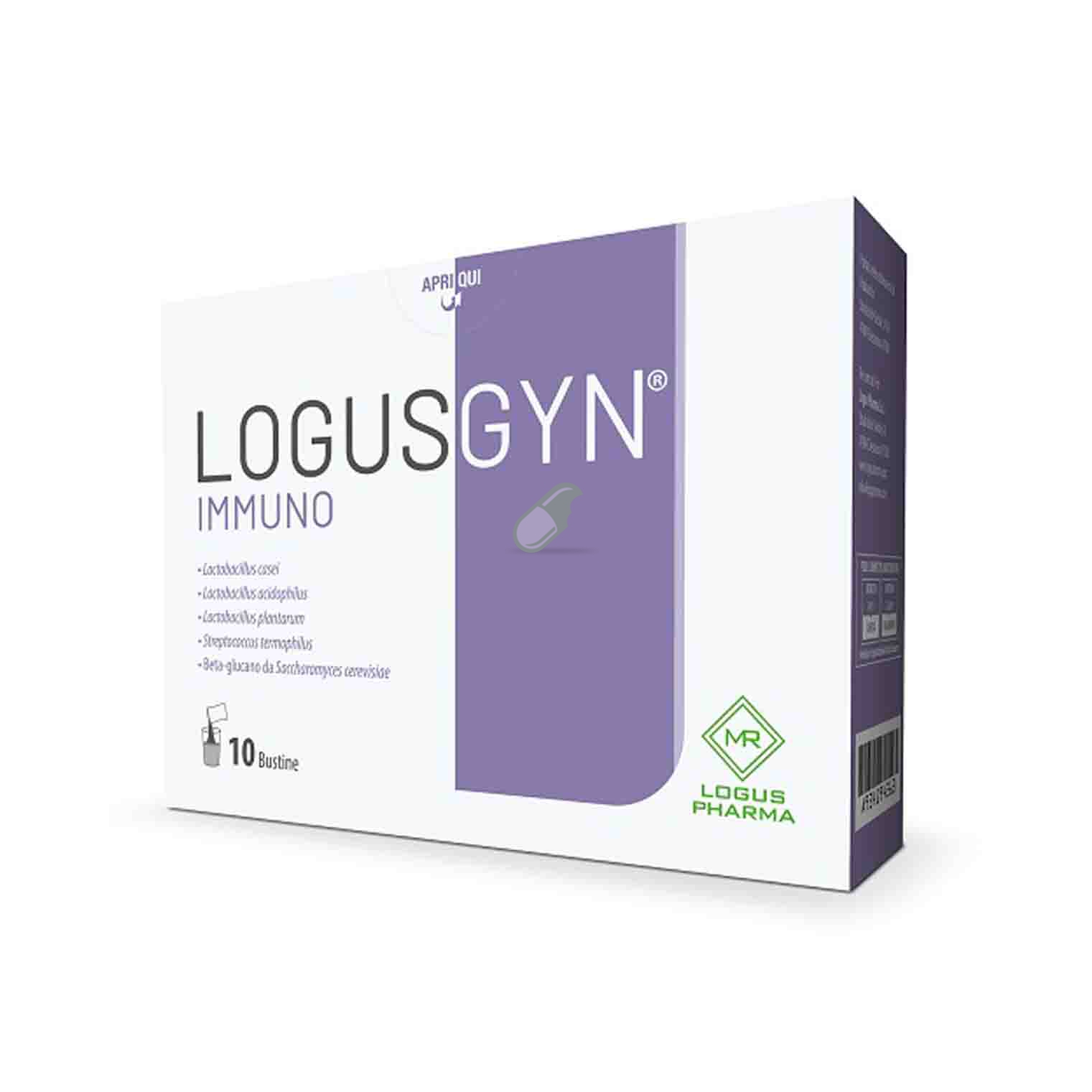 Logus Pharma Linea Benessere Intestino Logusgyn Immuno Integratore 10 Bustine