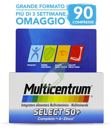 Multicentrum Linea Select 50+ Integratore Benessere 50+Anni 90 Compresse