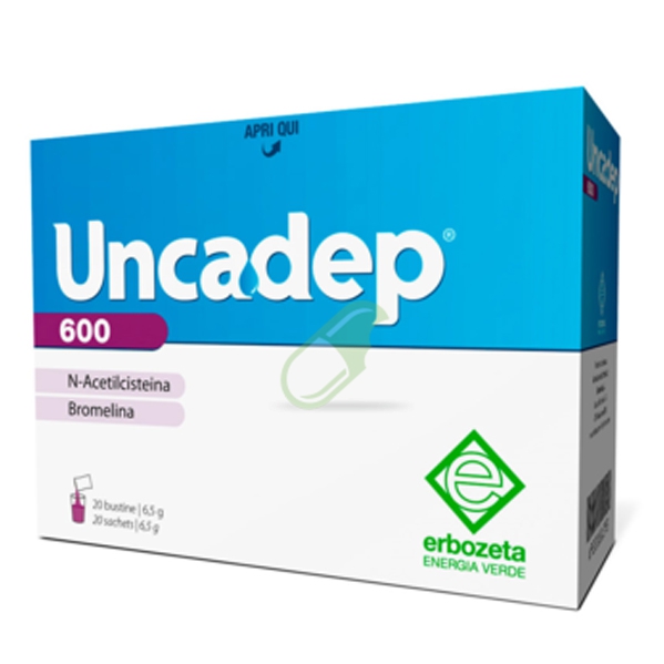 Erbozeta Linea Respiro Sano Uncadep 600 Integratore 20 Bustine