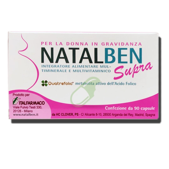 Italfarmaco Linea Benessere Donna Natalben Supra  Integratore 90 Capsule