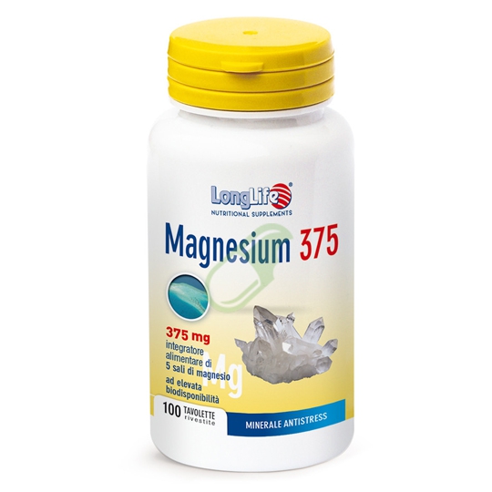 Longlife Linea Benessere ed Energia Magnesium 375 Integratore 100 Tavolette