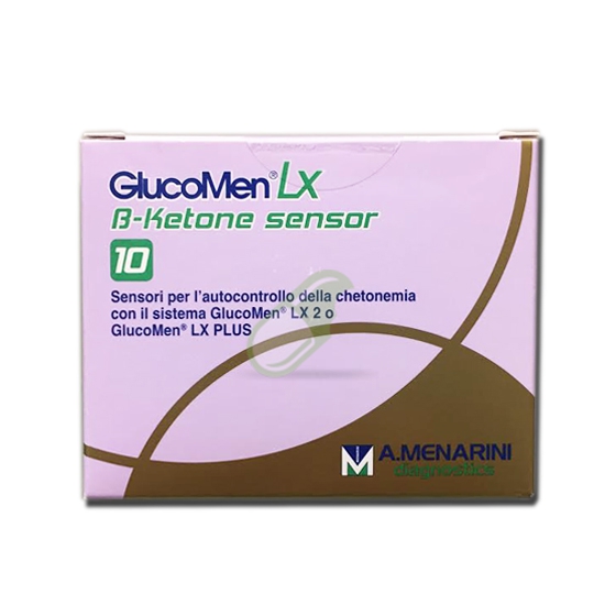 Menarini Diagnostics Linea Controllo Chetoni Glucomen LX Plus+ 10 Strisce