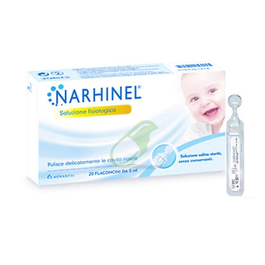 Narhinel Linea Pulizia Salute del Naso Soluzione Fisiologica 20 Flaconcini 5 ml