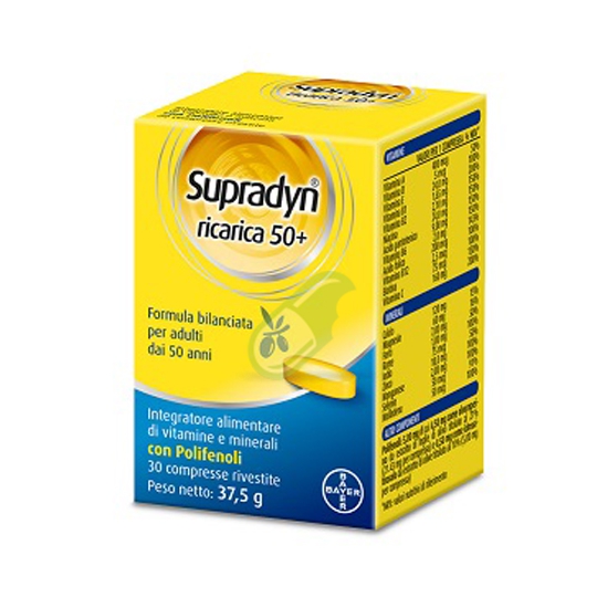 Supradyn Linea Ricarica Supradyn Ricarica Integratore 50+ 30 Compresse