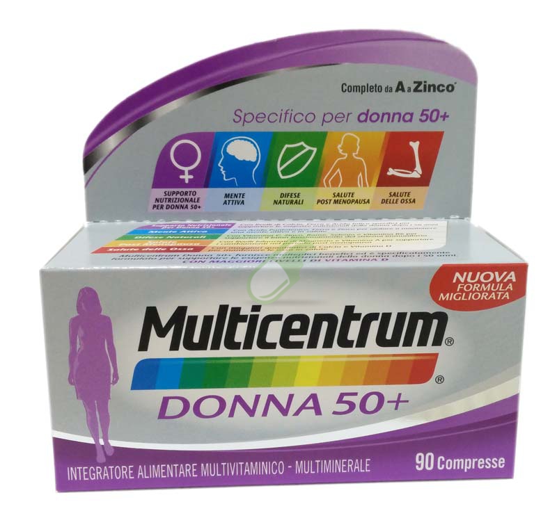 Multicentrum Linea Donna 50+ Integratore 50+Anni Specifico 90 Compresse