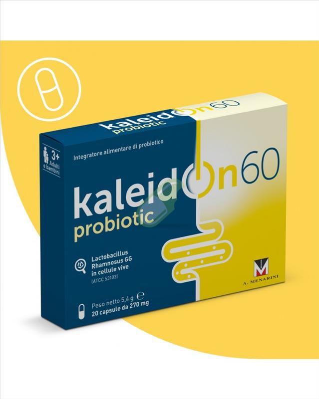 Kaleidon 60 Integratore Alimentare di Probiotici Confezione da 20 Capsule