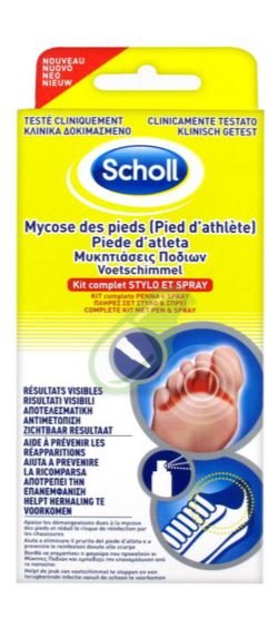 Scholl Linea Micosi Piede d'atleta Kit Stick da 4 ml + spray da 10 ml