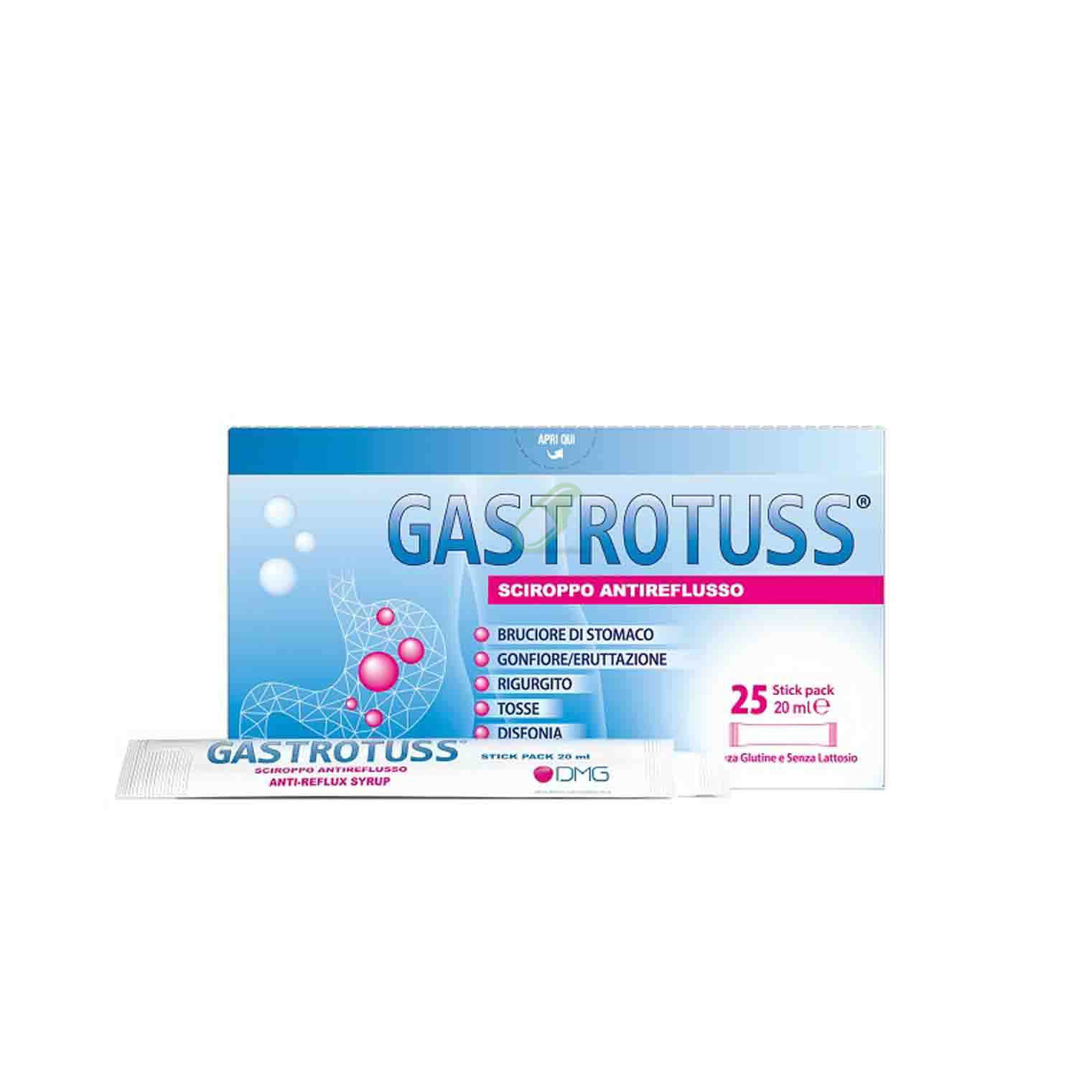 D.M.G. Italia Linea Stomaco Sano Gastrotuss Sciroppo Antireflusso 25 Stick monod