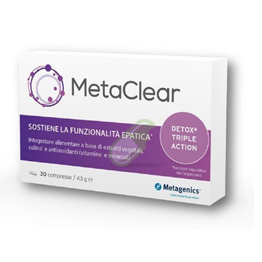Metagenics Linea Fegato Sano Metaclear Integratore 30 compresse