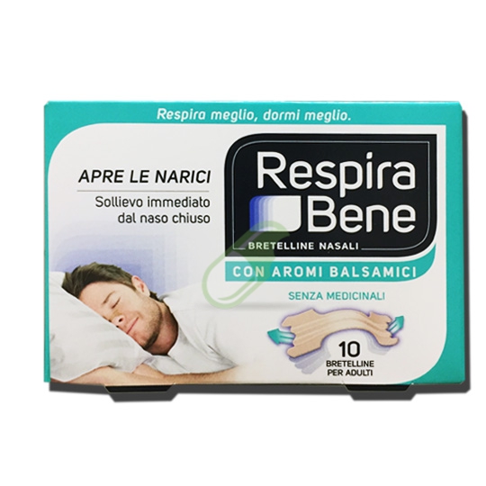 GlaxoSmithline Respirabene 10 bretelline nasali con aromi balsamici
