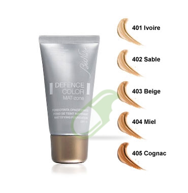Bionike Linea Defence Color Fondotinta Opacizzante Mat-Zone 30 ml 405 Cognac