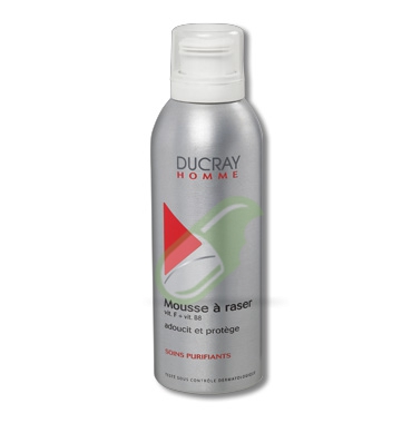 Ducray Linea Uomo Schiuma da barba Trattamento Rasatura Pelle Sensibile 200 ml