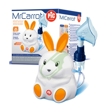 Pic Linea Elettromedicali Mr Carrot Dispositivo Aerosol a Pistone Coniglio