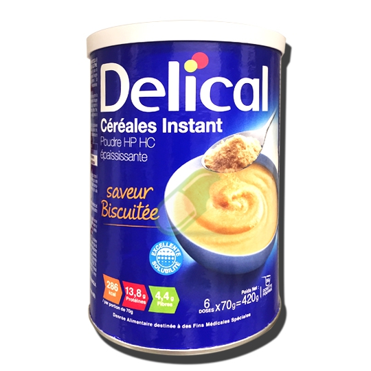 DMF Linea Disfagia Delical Cereales Instant gusto Biscotto Barattolo da 420gr
