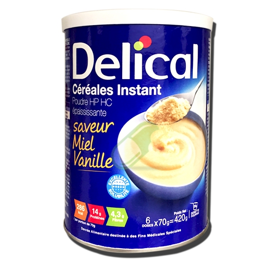 DMF Linea Disfagia Delical Cereales Instant gusto Vaniglia Barattolo da 420gr