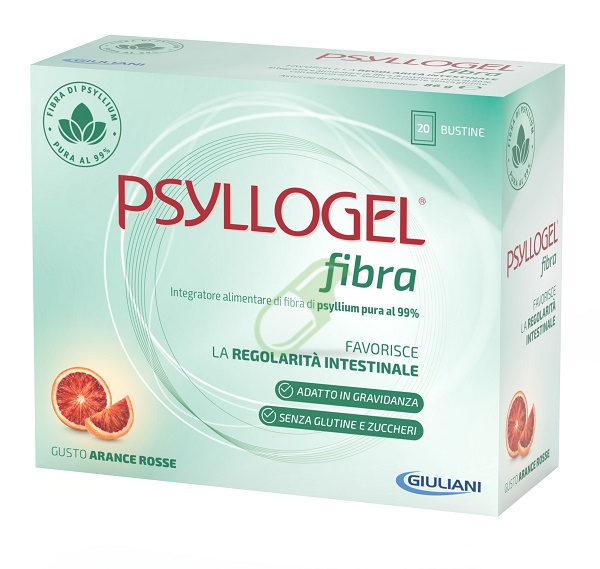 Giuliani Linea intestino sano Psyllogel Fibra 20 Bustine gusto Arance Rosse