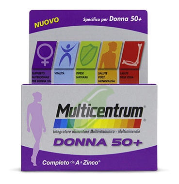 Multicentrum Linea Donna 50+ Integratore 50+Anni Specifico 90 Compresse