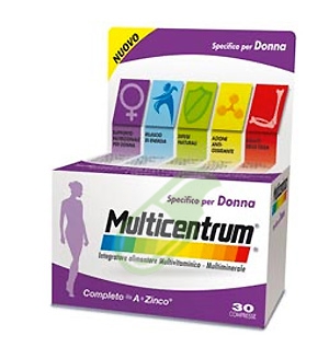 Multicentrum Linea Donna Integratore Alimentare Specifico 90 Compresse