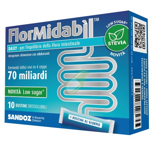 Sandoz linea intestino sano Flormidabil Daily Integratore 10 Bustine