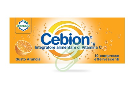 Cebion Integratore di vitamina C 10 Compresse Effervescenti Arancia