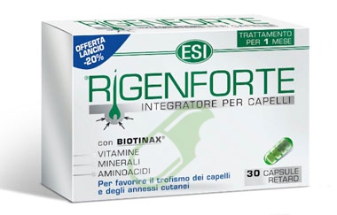Esi Linea Capelli Sani Rigenforte 30 Naturcaps Vitamine e Aminoacidi 30 Capsule