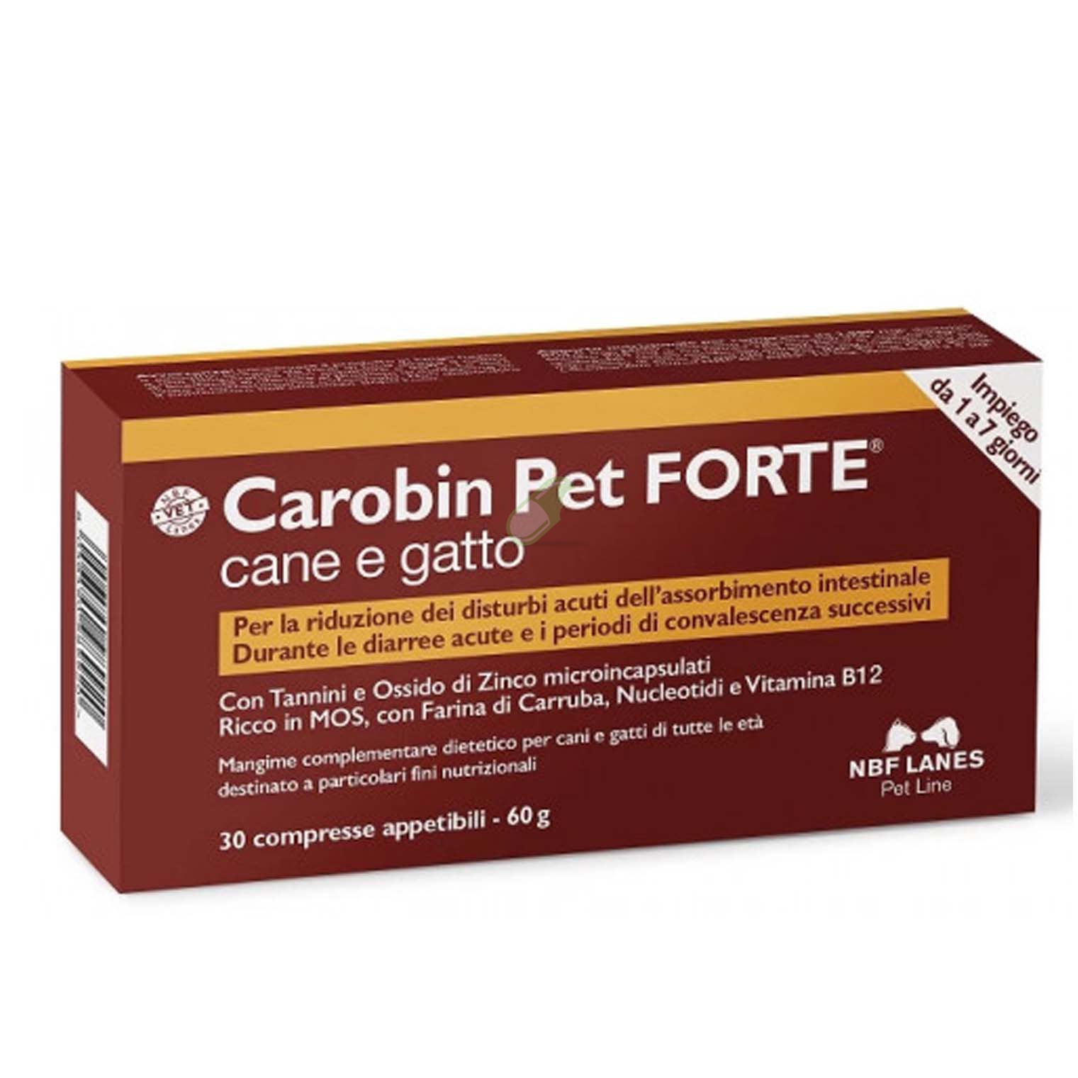 NBF Lanes Linea Veterinaria Carobin Pet Forte 30 compresse