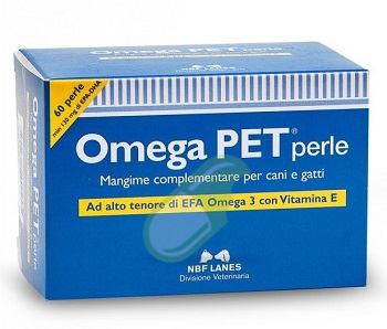 NBF Lanes Linea Veterinaria Omega Pet Integratore 60 perle