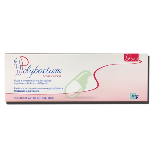 Effik Italia Linea Ginecologica Polybactum ovuli vaginali 9 Ovuli
